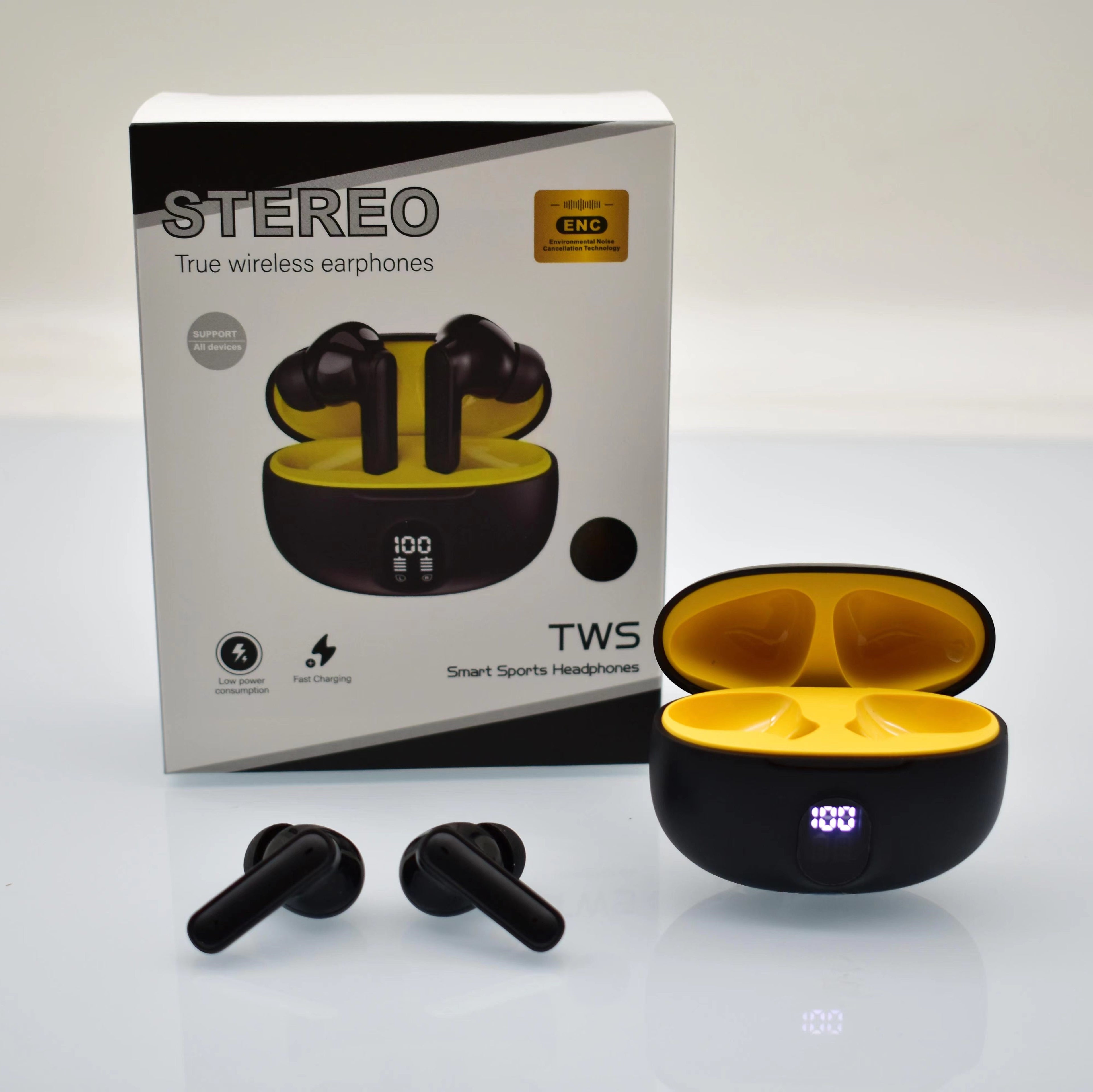 Stereo TWS Earbuds – True Wireless Bluetooth Earphones with HD Sound