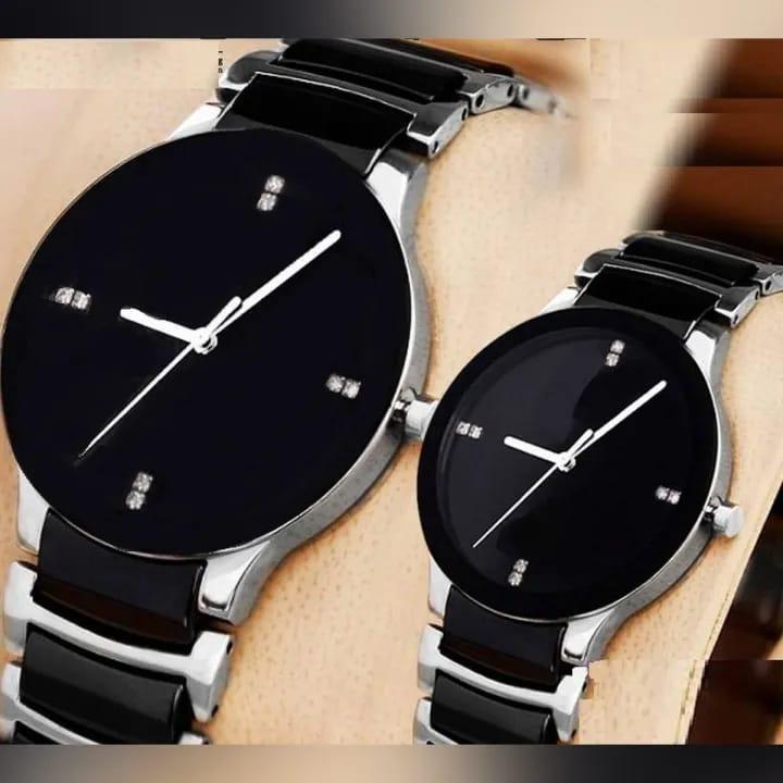Stylish Unisex Couple Watches - Set of 2