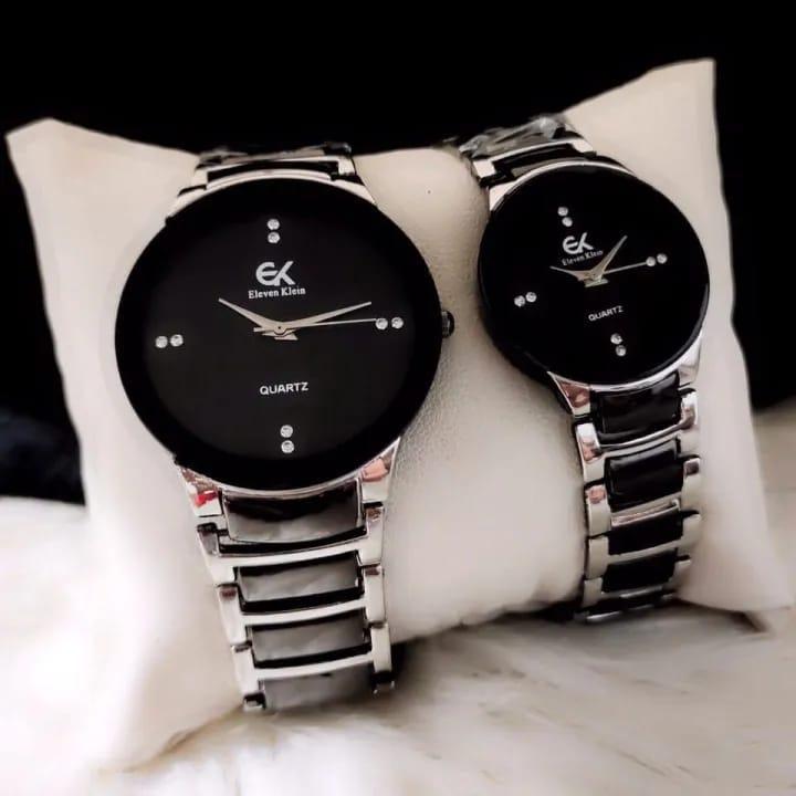 Stylish Unisex Couple Watches - Set of 2