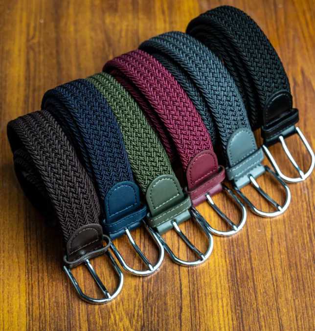 2 x Imported Cotton Stretchable Belt for Men/Boys